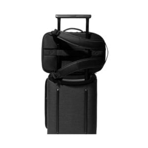 Twill & Leather Backpack - Black