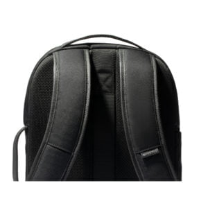 Twill & Leather Backpack - Black
